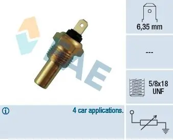 Sensor, Kühlmitteltemperatur FAE 31210