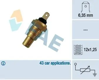 Sensor, Kühlmitteltemperatur FAE 31650