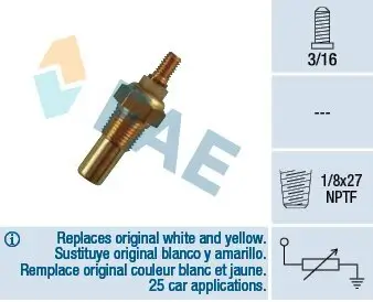 Sensor, Kühlmitteltemperatur FAE 32080