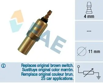Sensor, Kühlmitteltemperatur FAE 32150 Bild Sensor, Kühlmitteltemperatur FAE 32150