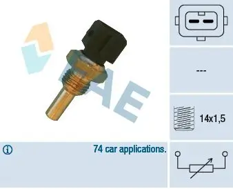 Sensor, Kühlmitteltemperatur FAE 32560 Bild Sensor, Kühlmitteltemperatur FAE 32560