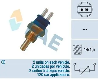 Sensor, Kühlmitteltemperatur FAE 32580