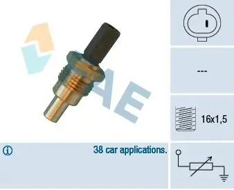 Sensor, Kühlmitteltemperatur FAE 32640 Bild Sensor, Kühlmitteltemperatur FAE 32640