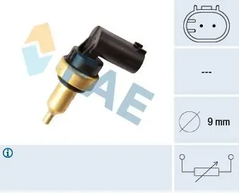 Sensor, Kühlmitteltemperatur FAE 32706 Bild Sensor, Kühlmitteltemperatur FAE 32706