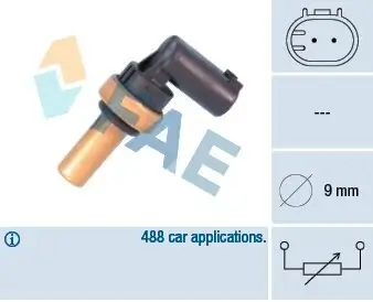 Sensor, Kühlmitteltemperatur FAE 32710 Bild Sensor, Kühlmitteltemperatur FAE 32710