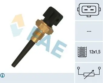 Sensor, Ansauglufttemperatur 12 V FAE 33165