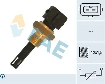Sensor, Ansauglufttemperatur 12 V FAE 33166 Bild Sensor, Ansauglufttemperatur 12 V FAE 33166