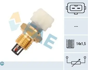 Sensor, Ansauglufttemperatur 12 V FAE 33170