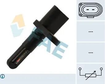 Sensor, Ansauglufttemperatur 12 V FAE 33227