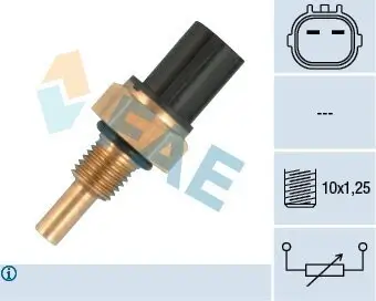 Sensor, Kühlmitteltemperatur FAE 33455 Bild Sensor, Kühlmitteltemperatur FAE 33455