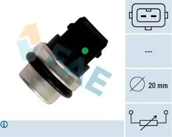 Sensor, Kühlmitteltemperatur FAE 33620