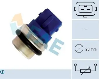 Sensor, Kühlmitteltemperatur FAE 33630 Bild Sensor, Kühlmitteltemperatur FAE 33630