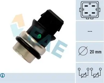 Sensor, Kühlmitteltemperatur FAE 33650 Bild Sensor, Kühlmitteltemperatur FAE 33650