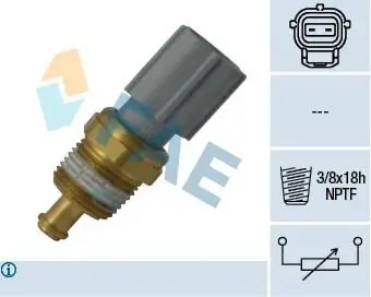 Sensor, Kühlmitteltemperatur FAE 33734 Bild Sensor, Kühlmitteltemperatur FAE 33734