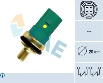 Sensor, Kühlmitteltemperatur FAE 33783 Bild Sensor, Kühlmitteltemperatur FAE 33783