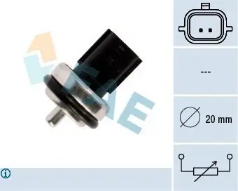 Sensor, Kühlmitteltemperatur FAE 33811 Bild Sensor, Kühlmitteltemperatur FAE 33811