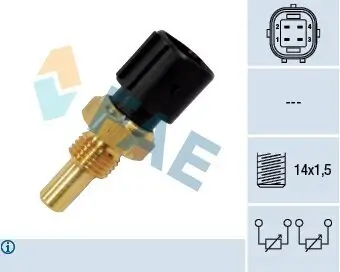 Sensor, Kühlmitteltemperatur FAE 33860 Bild Sensor, Kühlmitteltemperatur FAE 33860