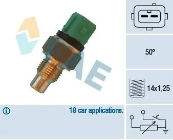 Sensor, Kühlmitteltemperatur FAE 34430 Bild Sensor, Kühlmitteltemperatur FAE 34430