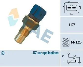 Sensor, Kühlmitteltemperatur FAE 34440 Bild Sensor, Kühlmitteltemperatur FAE 34440
