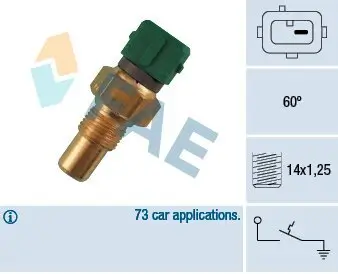 Temperaturschalter, Kühlmittelwarnlampe FAE 35610