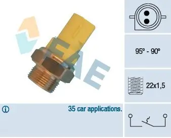 Temperaturschalter, Kühlerlüfter FAE 36330