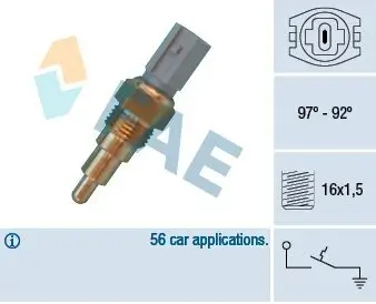 Temperaturschalter, Kühlerlüfter FAE 36660
