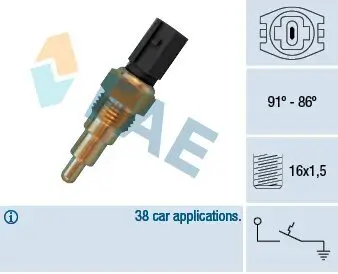 Temperaturschalter, Kühlerlüfter FAE 36670