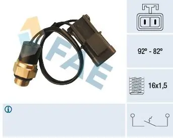 Temperaturschalter, Kühlerlüfter FAE 37540