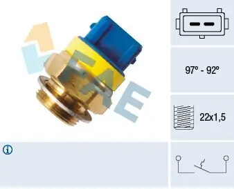 Temperaturschalter, Kühlerlüfter FAE 37580