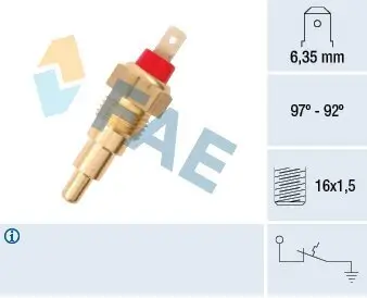 Temperaturschalter, Kühlerlüfter FAE 37610