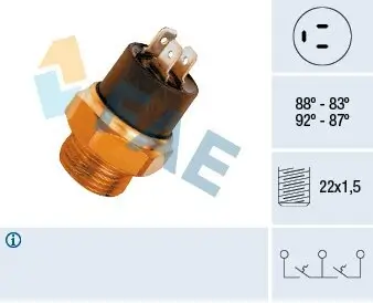 Temperaturschalter, Kühlerlüfter FAE 37800