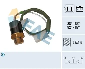 Temperaturschalter, Kühlerlüfter FAE 37830