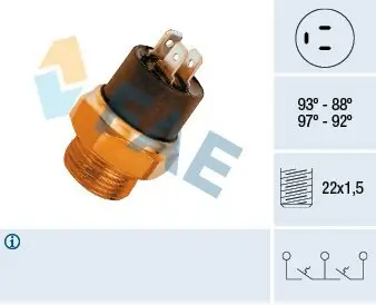 Temperaturschalter, Kühlerlüfter FAE 37850