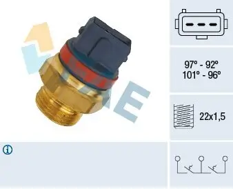 Temperaturschalter, Kühlerlüfter FAE 37930