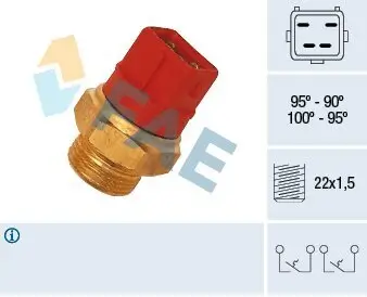 Temperaturschalter, Kühlerlüfter FAE 37960