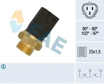 Temperaturschalter, Kühlerlüfter FAE 38185