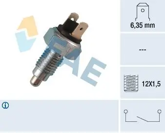 Schalter, Rückfahrleuchte FAE 40300