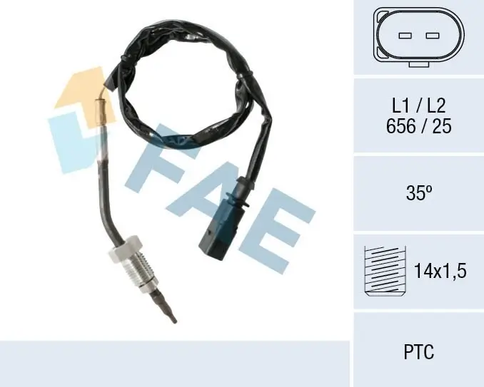 Sensor, Abgastemperatur FAE 68001