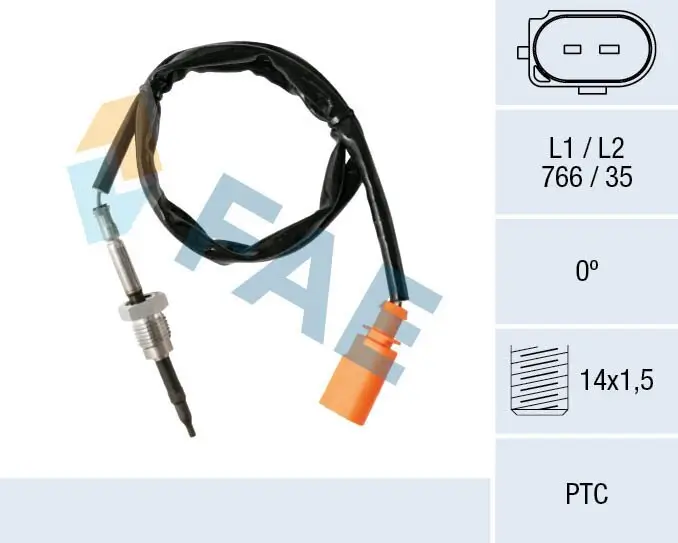 Sensor, Abgastemperatur FAE 68003