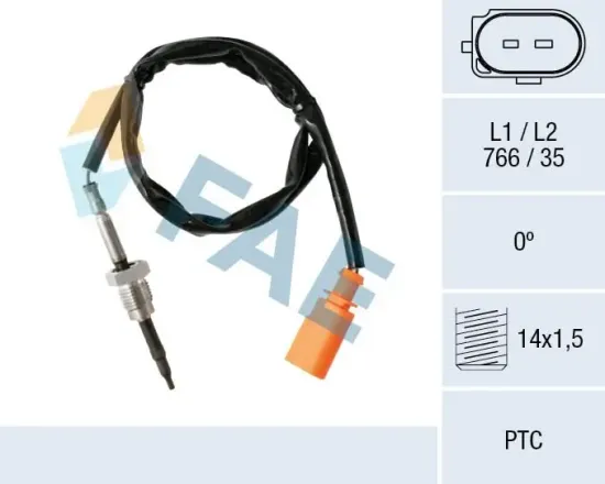 Sensor, Abgastemperatur FAE 68003 Bild Sensor, Abgastemperatur FAE 68003