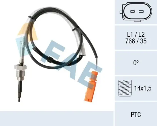 Sensor, Abgastemperatur FAE 68005 Bild Sensor, Abgastemperatur FAE 68005