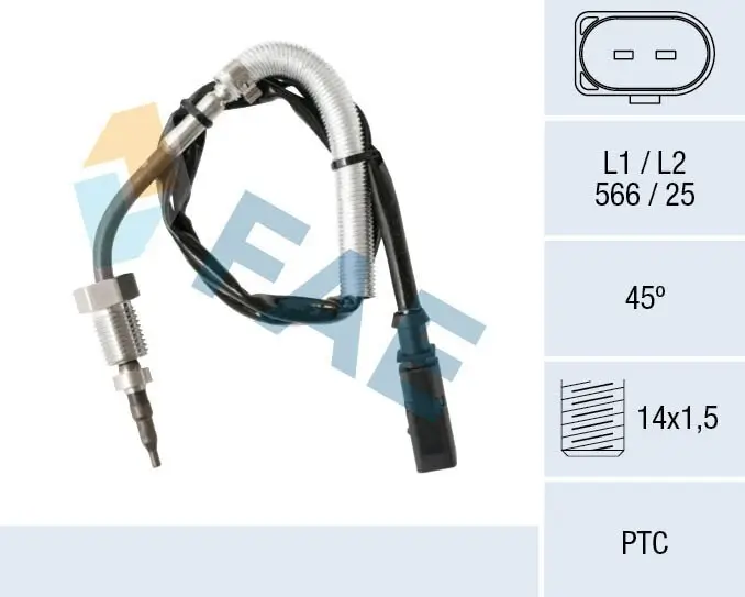 Sensor, Abgastemperatur FAE 68007 Bild Sensor, Abgastemperatur FAE 68007