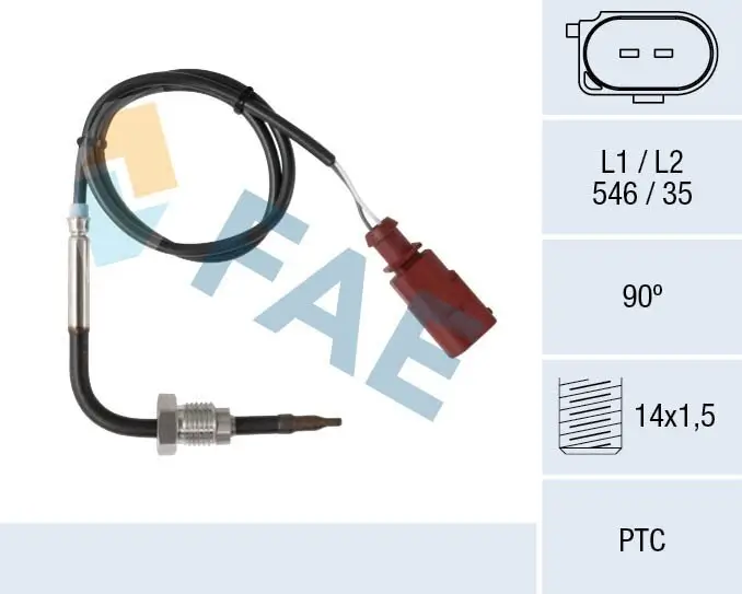 Sensor, Abgastemperatur FAE 68016