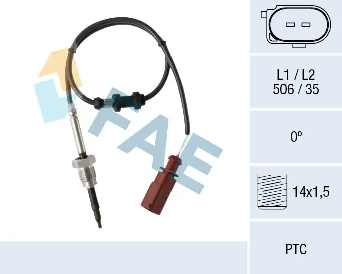 Sensor, Abgastemperatur FAE 68026 Bild Sensor, Abgastemperatur FAE 68026