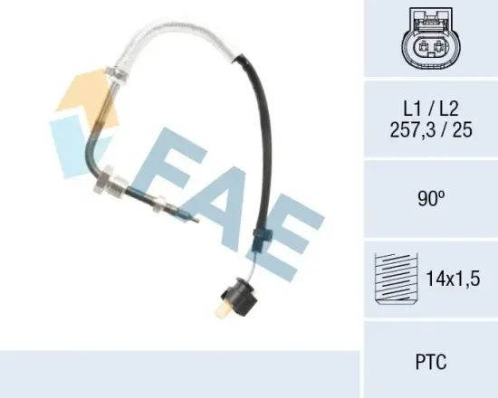 Sensor, Abgastemperatur vor Abgasturbolader FAE 68031 Bild Sensor, Abgastemperatur vor Abgasturbolader FAE 68031