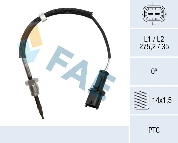 Sensor, Abgastemperatur FAE 68047