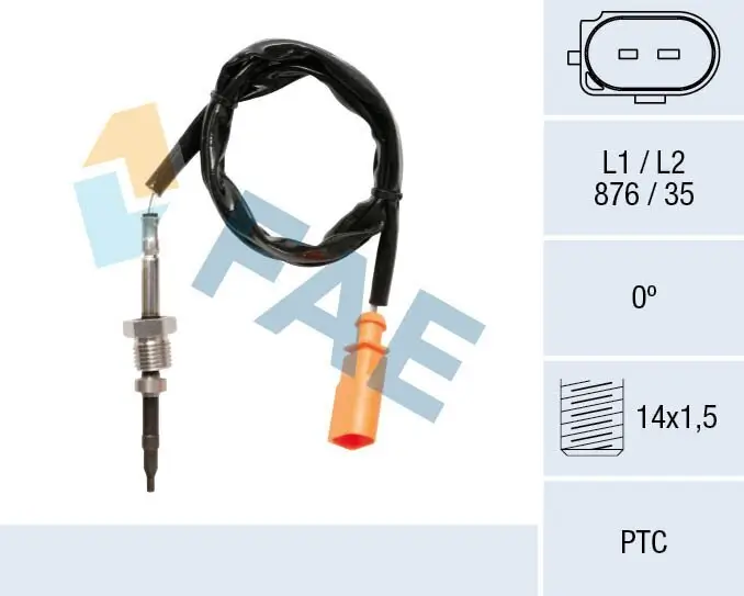 Sensor, Abgastemperatur FAE 68057