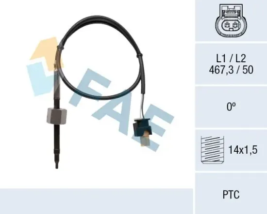 Sensor, Abgastemperatur vor Rußpartikelfilter FAE 68071 Bild Sensor, Abgastemperatur vor Rußpartikelfilter FAE 68071