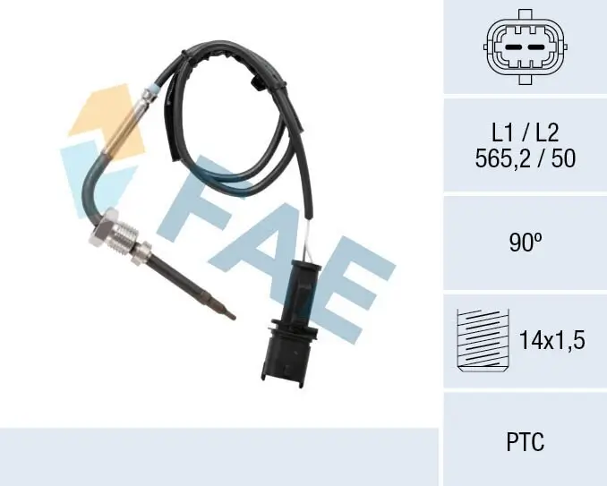 Sensor, Abgastemperatur FAE 68074