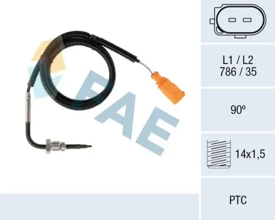 Sensor, Abgastemperatur nach Rußpartikelfilter FAE 68079 Bild Sensor, Abgastemperatur nach Rußpartikelfilter FAE 68079